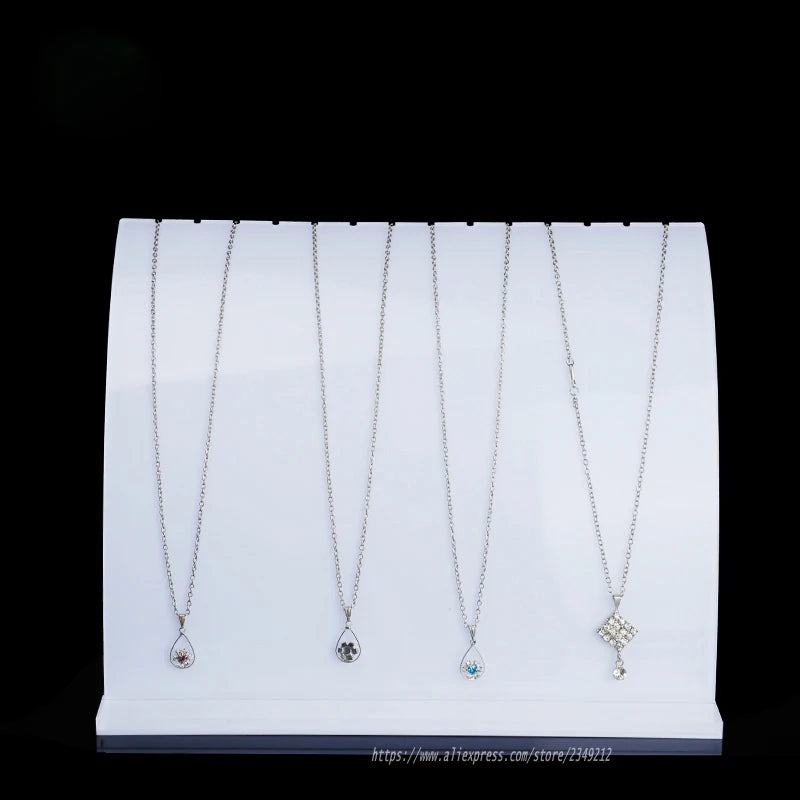 Curved Acrylic Necklace Display Stand Holder