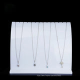 Curved Acrylic Necklace Display Stand Holder