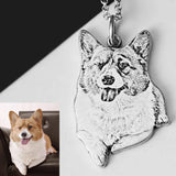 Personalized Pet Name Necklace Dog Cat Engraved Tag Chain