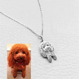 Personalized Pet Name Necklace Dog Cat Engraved Tag Chain