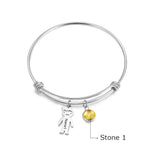 Personalized Name Bracelets with Boy Girl Charms Stainless Steel