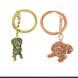 DIY Pet Cat Dog Engrave Photo Keychain Picture Key Ring Birthday Memory Jewelry