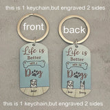 Dog Name Image Box Keychain Fashionable Appearance Creative Convenient Carrying