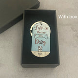 Dog Name Image Box Keychain Fashionable Appearance Creative Convenient Carrying