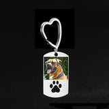 Personalized Dog Tag KeyChain Anti-lost Stainless Steel Charm