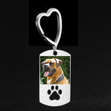 Personalized Dog Tag KeyChain Anti-lost Stainless Steel Charm