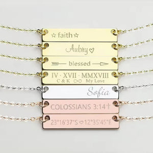 Customized English Name Jewelry Islamic Necklaces Gift