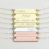 Customized English Name Jewelry Islamic Necklaces Gift