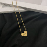 Personalized Love Heart Pendant Necklace for Women