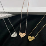 Personalized Love Heart Pendant Necklace for Women