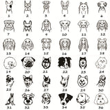Custom Engraved Stainless Steel Pet ID Tag Bone Shape SL-024