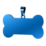 Custom Engraved Stainless Steel Pet ID Tag Bone Shape SL-024