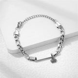 Engraved ID Name Baby Bracelet Stainless Steel Personalized Crown Kid Bracelets