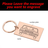 Personalized Couple Name Car Logo Keychain