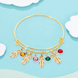 Engraved Name Bracelets with Boy Girl Personalized Charm Stainless Steel