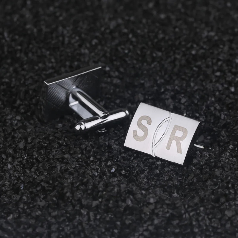Personalized Square Hyperbola Cufflinks for Men