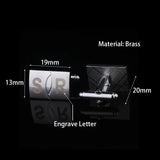 Personalized Square Hyperbola Cufflinks for Men