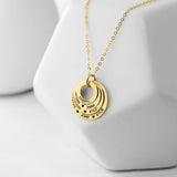 Engraved Name Pendant Necklace Personalized Stainless Steel Jewelry