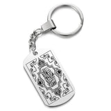 Engraved Quran AYATUL KURSI Key Chain Islam Muslim Key Ring