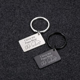 Engraved Initial Letter Keychain for Dad, Father's Day Gift