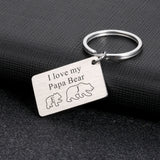 Engraved Initial Letter Keychain for Dad, Father's Day Gift