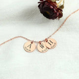 Custom Engraved Stainless Steel Women Necklace with Date