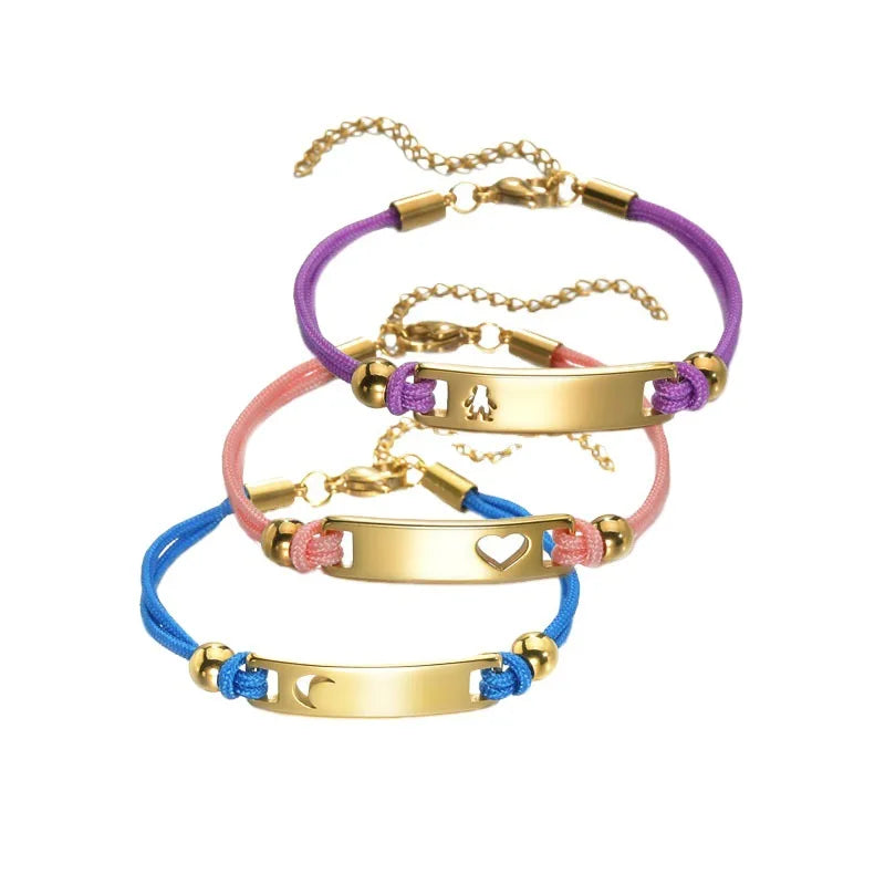 Personalized Engraved Nameplate Bracelet for Kids