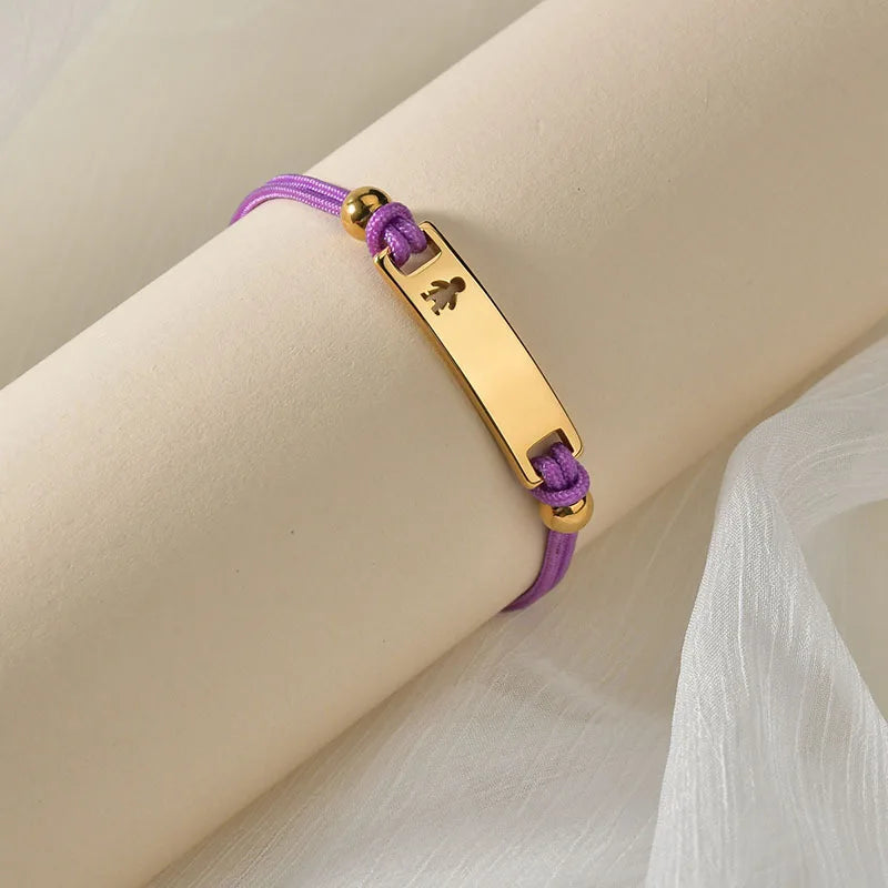 Personalized Engraved Nameplate Bracelet for Kids