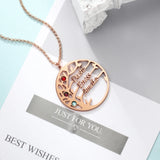 Family Tree Necklace Personalized 925 Sterling Silver Mothers Necklace