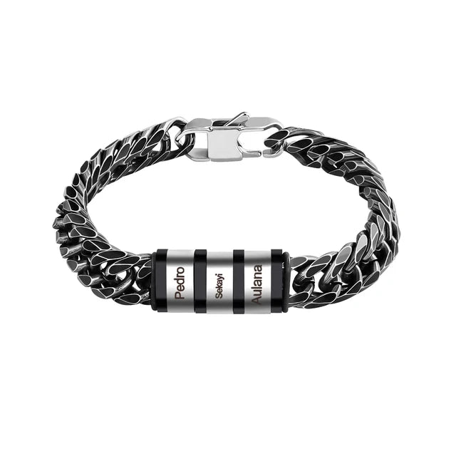 Men's Stainless Steel Chain Bracelet Personalized Gift