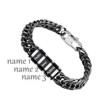 Men's Stainless Steel Chain Bracelet Personalized Gift