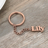 Custom Name Keychain Stainless Steel Personalized Jewelry Accessories