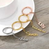 Custom Name Keychain Stainless Steel Personalized Jewelry Accessories