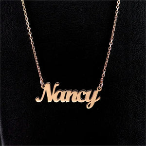 Personalized Stainless Steel Name Letter Necklace Pendant Choker