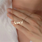 Personalized Stainless Steel Name Letter Necklace Pendant Choker