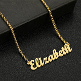 Personalized Stainless Steel Name Necklace - Custom Letter Pendant