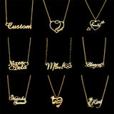 Stainless Steel Personalized Name Choker Necklace Pendant