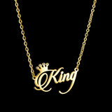 Stainless Steel Personalized Name Choker Necklace Pendant