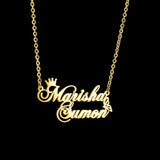 Stainless Steel Personalized Name Choker Necklace Pendant