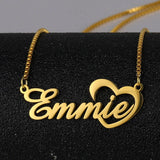 Personalized Stainless Steel Name Necklace Choker Pendant