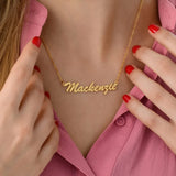 Stainless Steel Name Choker Necklace