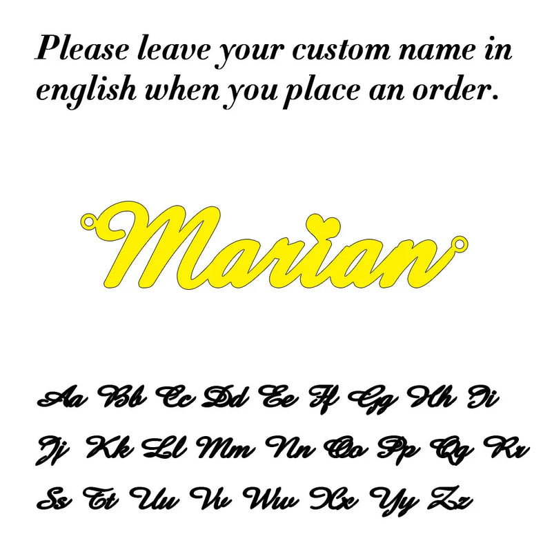 Stainless Steel Name Choker Necklace