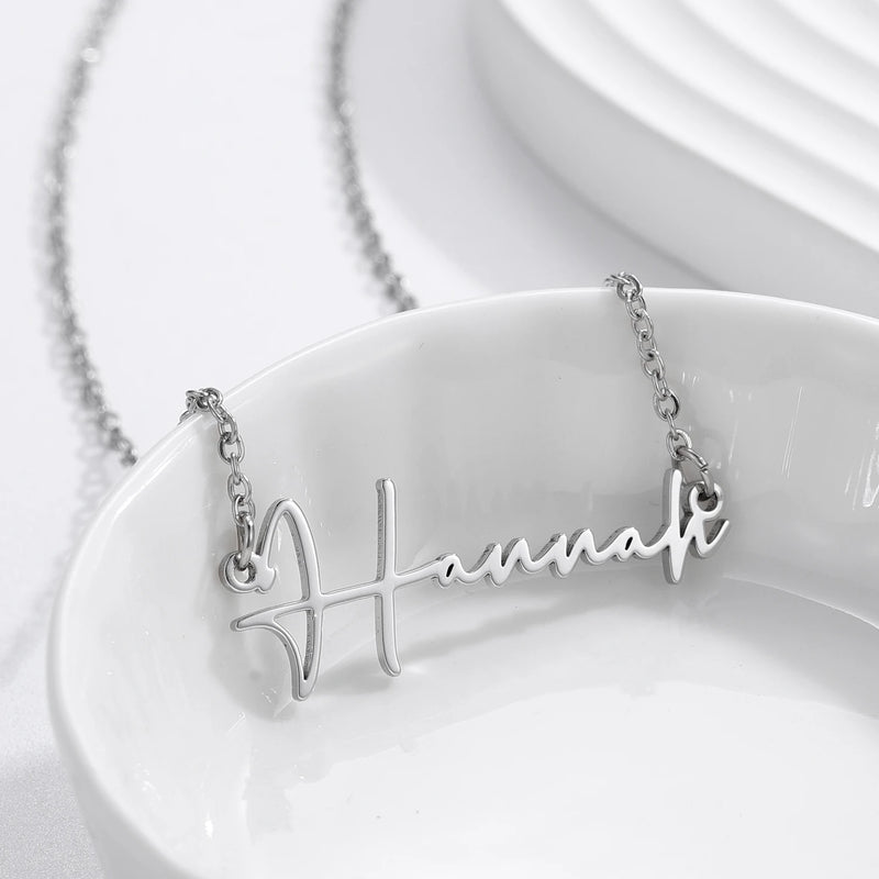 Custom Stainless-Steel Letter Choker Necklace