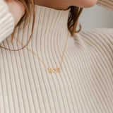 Stainless Steel Name Necklace Letter Chain Pendant Jewelry