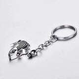 Fish Cremation Urn Keychain Keepsake Stainless Steel Memorial Ashes Keyring