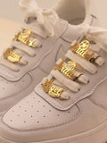 Football Shoe Buckle Plated Stainless Steel Personalized Nameplate