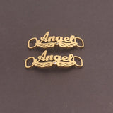 Football Shoe Buckle Plated Stainless Steel Personalized Nameplate