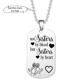 Friendship Keychain Pendant Stainless Steel for Women Girls Gift