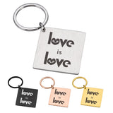 Gay Lesbian Key Ring LGBT Gay Pride Key Chains Car Key Pendant