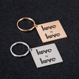 Gay Lesbian Key Ring LGBT Gay Pride Key Chains Car Key Pendant